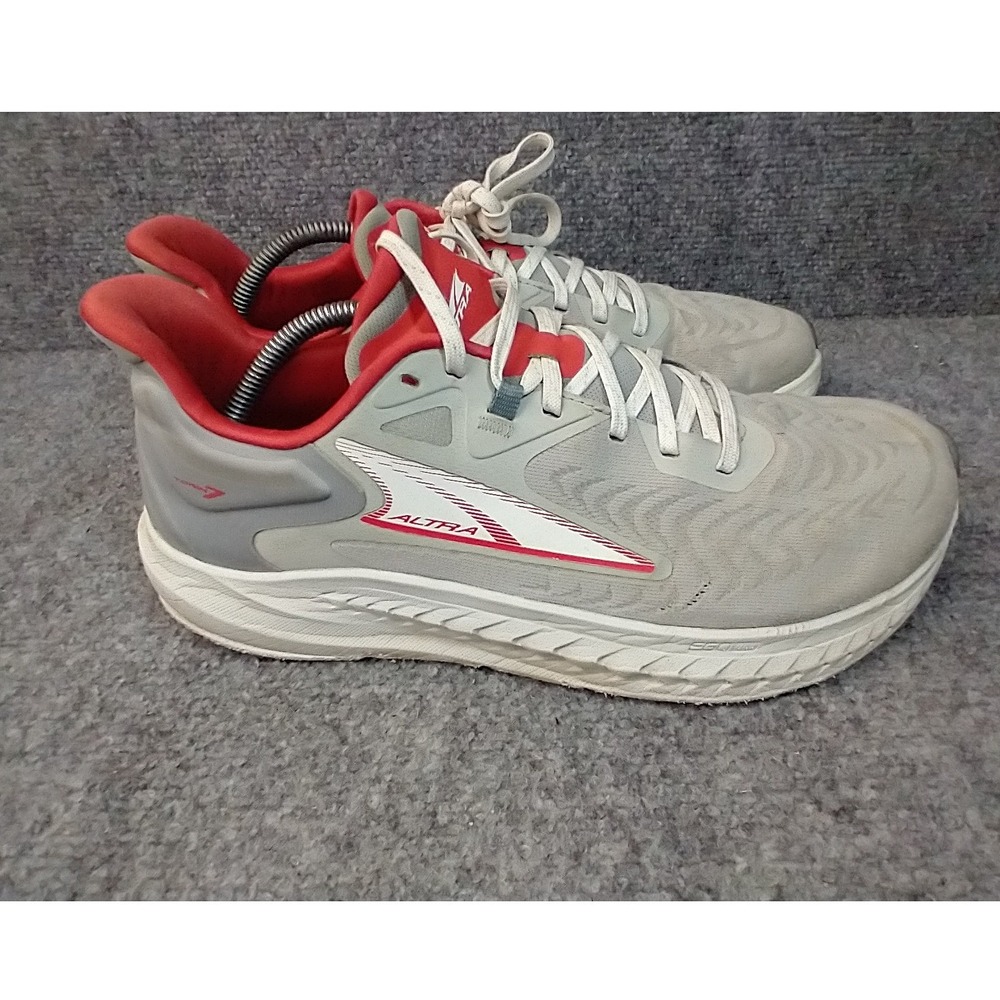 Altra Torin 7 Running Shoes Mens 10 Grey Red AL0A82C4264 Road Trainers